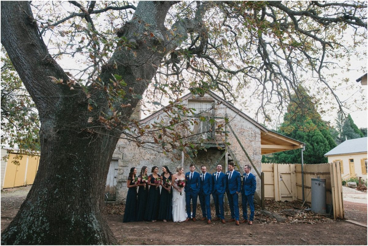 A bridal party at a Hillview Heritage Hotel wedding