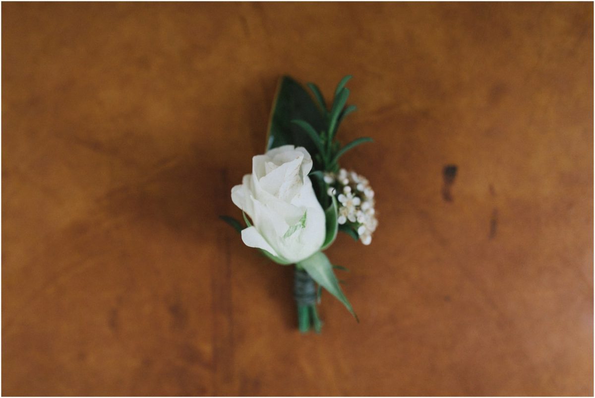 Boutonniere at a Bendooley Berrima weding