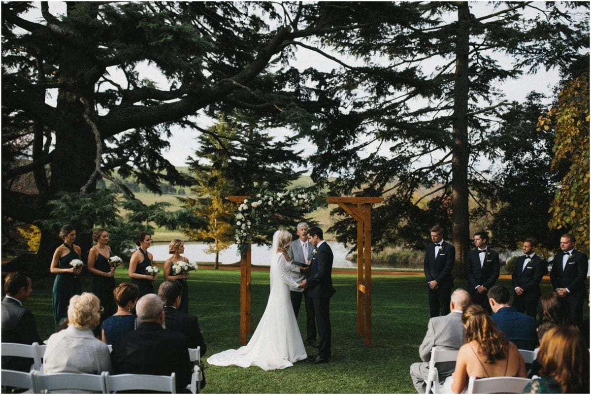 Front of the ceremony at a Bendooley Estate Wedding