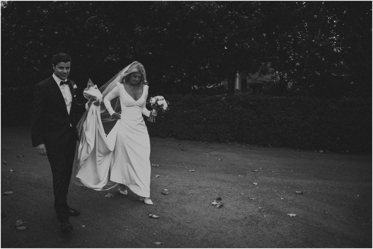 Bride and groom at Bendooley Estate
