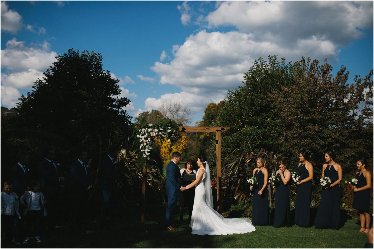 A wedding ceremony at Peppers Craigieburn in Bowral